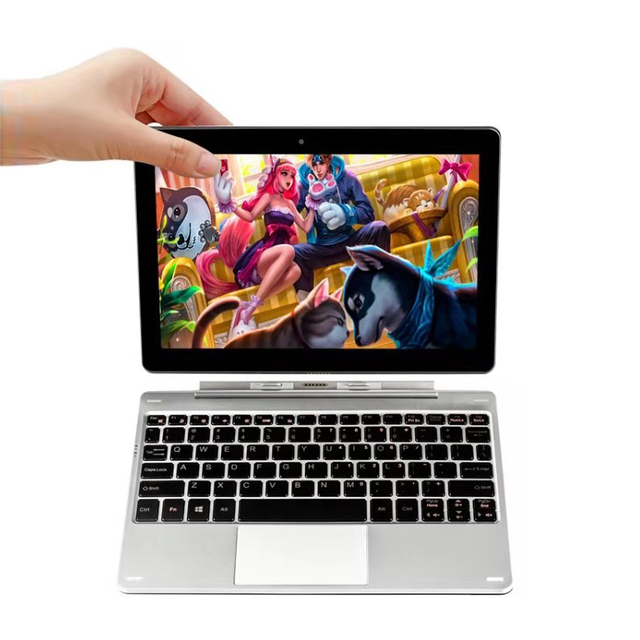 10.1 Inch Pc Phone Tablet Z8300 Quad Core 1280*800 128G Storage 2 in 1 Laptop