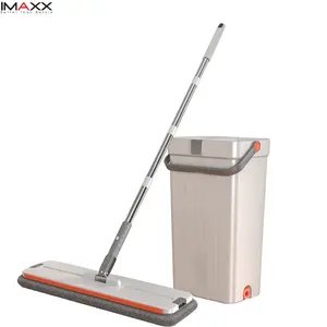 Imaxx Mop ניקוי ביתי כלים לניקוי ביתי מיקרופייבר אבק רצפה עם דלי