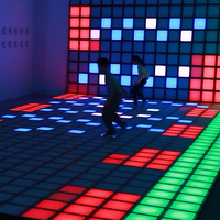 Salle de jeux Panneaux LED Carreaux Interactifs Pixel Led Dance Floor Lights Jeu 30x30cm