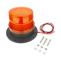 Luz de Advertencia LED Impermeable de 12V-24V, Luz Estroboscópica Ámbar para Montacargas, Tractores, Autobuses y Vehículos Industriales