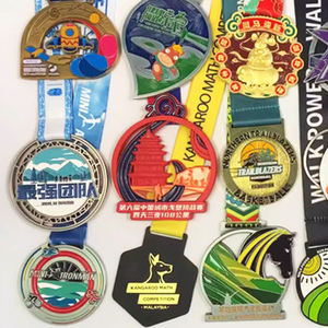 Venta caliente Medallas de <span class=keywords><strong>metal</strong></span> baratas personalizadas 2D 3D impresas con técnica de estampado de diseño moderno Medallas de forma personalizada de fabricantes - Product Image 4