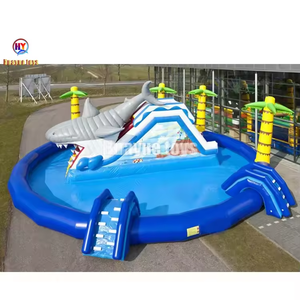 HUAYUE-<span class=keywords><strong>Location</strong></span> commerciale pour enfants et adultes, parc aquatique gonflable <span class=keywords><strong>avec</strong></span> atterrissage, jeux de toboggan aquatique <span class=keywords><strong>avec</strong></span> <span class=keywords><strong>piscine</strong></span> - Product Image 2