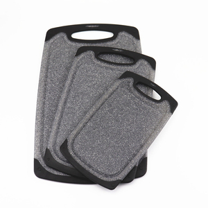 Multi Function 3 Piece Set Marble Appearance Design Color Code Index Kitchen Plastic Cutting Board Set - Product Image 1