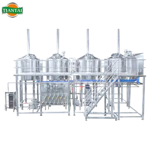 4000L 40HL industrial steam heating 4 vessel brew house brewing equipment beer making supplies