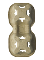 Support jetable pour 2 gobelets, plateau à café à emporter, diamètre 80-90 mm, lot de 600, porte-boissons biodégradable pour gobelets en papier