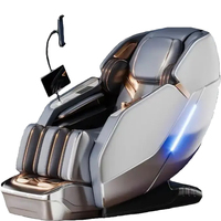 2026 Luxuriöser Tragbarer Ganzkörper-Massagesessel mit Schwerelosigkeit, PU-Leder, Tiefenkneten, Wärmetherapie, Vibration und Bluetooth-Musikplayer