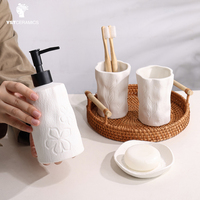 Ensemble d'accessoires de salle de bain en porcelaine moderne et écologique YST Ceramics Factory pour la maison et la cuisine