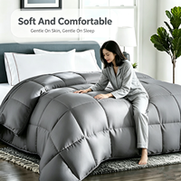Couette ChamXue, literie moelleuse, garnissage en fibres alternatives au duvet, réversible, respirante, blanche, luxueuse, douce, confortable, qualité hôtelière
