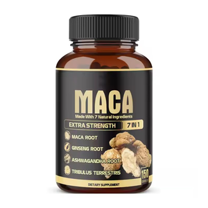 Capsules d'extrait de racine de maca noire, complément naturel favorisant la vitalité, la force et l'équilibre hormonal pour les hommes et les femmes - Product Image 1