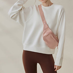 Sudadera Deportiva Personalizada para Mujer, Otoño Invierno, Nueva Llegada, Informal, Versátil, Holgada, para Entrenamiento Físico, Cuello Redondo, Manga Larga - Product Image 3