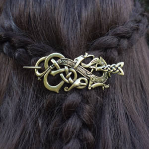 نورس شجرة التنين فايكنغ الحياة Barrette Celtic عقدة ويكا Celtic عقدة دبوس الشعر خمر اكسسوارات مجوهرات الزفاف - Product Image 1