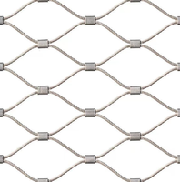 Filet de sécurité en câble métallique de 2,4 mm 3,2 mm, haute résistance, panneau de protection de câble à haute résistance pour la structure de la façade de l'aviculture du zoo