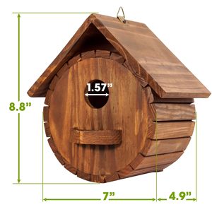 Outdoor 2 Bird House Room Voor 2 Vogel Families Bluebird Vink Kardinalen Houten Vogelhuis Opknoping Voor Tuin - Product Image 5