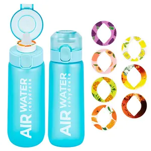 Hot selling bpa free plastic air flavoring up drink smell smaken scent flavour water bottle with taste fruit flavor pods