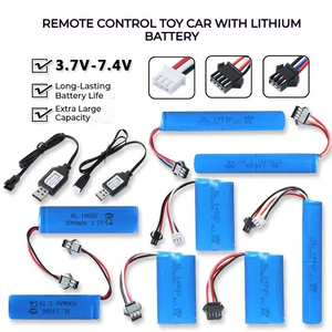 リチウムイオン3.7V 14500 18650充電式リチウム電池円筒型S900 FT008リモートコントロールヘリコプターボート子供用おもちゃ - Product Image 4