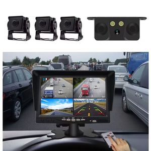 Kit de Monitor AHD de <span class=keywords><strong>4</strong></span> canales de 7 pulgadas, grabadora <span class=keywords><strong>DVR</strong></span> para camión, autobús, furgoneta con tarjeta SD, Sensor de estacionamiento de memoria, zumbador 2 en 1 - Product Image 3