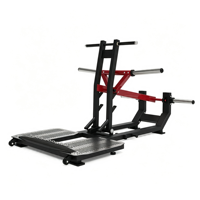 Machine à Squat à Courroie Commerciale, Couleurs au Choix, Plateforme Plate, Équipement d'Entraînement Musculaire Pondéré pour Usage en Salle de Sport