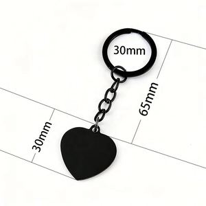 Llavero de Acero Inoxidable Personalizado con Grabado Láser en Forma de Corazón, Impresión de Logotipo, Foto, Material en Blanco, Regalo Promocional para Días Festivos - Product Image 5