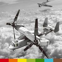 Set de Construcción de Helicóptero de Ataque Táctico de Nivel Profesional, 221 Piezas, Juguete de Construcción de Vuelo MOC Avanzado, Kit de Ladrillos Encajables