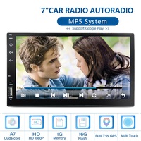 Autoradio universel 7 pouces 2Din avec écran tactile complet, Mirror Link/FM/TF/BT/MP5, lecteur audio de voiture AUTO