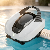 Nettoyeur de piscine robotisé intelligent sans fil entièrement automatique, fonctionnant sur batterie rechargeable, avec planification intelligente du trajet