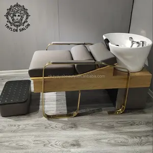 Парикмахерское кресло для мытья волос шампунь чаша блок промывки сложить парикмахерский салон шампунь кровать для салон мебели