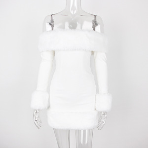 <span class=keywords><strong>Monospalla</strong></span> felpa <span class=keywords><strong>abito</strong></span> a maniche lunghe per autunno e inverno Sexy costumi da ballo gonna corta <span class=keywords><strong>con</strong></span> gonna avvolgente - Product Image 4