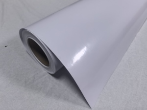 <span class=keywords><strong>Film</strong></span> vinyle auto-adhésif PVC blanc sans bulles, écologique, pour impression publicitaire extérieure, avec rainures anti-bulles - Product Image 3