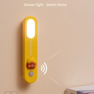 Luz de noche <span class=keywords><strong>LED</strong></span> recargable de pato amarillo, luces de pasillo de cabecera montadas en la pared, Material ABS, potencia de enchufe de emisión blanca cálida - Product Image 1