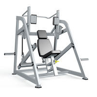 Équipement de fitness de gymnastique commerciale nouvelle presse de bras chargée de plaque de conception et machine d'exercice de muscle arrière