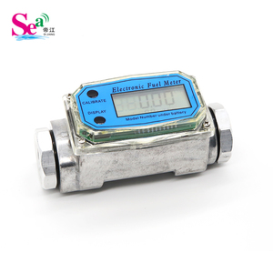 Compteur de débit en aluminium OEM pour liquides, carburant, diesel, huile, eau, avec affichage LCD, rechargeable par batterie - Product Image 2