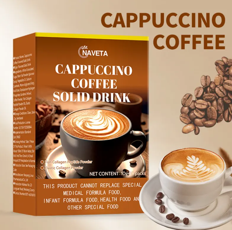 Natürlicher gesunder Kaffee Cappuccino Instantkaffee