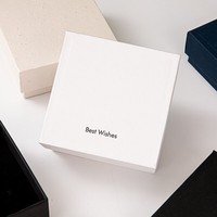 Boîte à bijoux rigide de luxe avec logo personnalisé, boîte à anneaux, boucles d'oreilles, colliers, emballage cadeau, OEM, vente en gros
