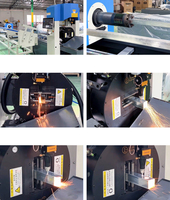 Machine de découpe laser de tubes robuste avec tête laser Weihong, prise en charge IA, configuration 5 axes, mandrin U I L H 120 170 mm