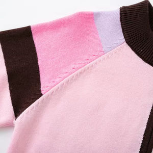 Cárdigan de Punto con Rayas de Arcoíris para Niñas, Primavera y Otoño 2026, Suéter Ligero, Elegante y Versátil de Algodón para Niños - Product Image 4