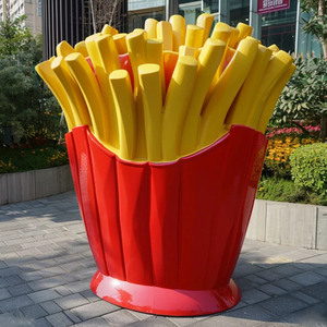 Mô hình trang trí bằng nhựa FRP lớn hình que chiên giòn, phù hợp cho nhà thờ, nghĩa trang trong nhà, nhà hàng Hamburg, đồ ăn - Product Image 2