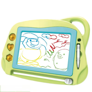 Магнитная доска для рисования для детей, мини-планшет для путешествий, с 3 штампами - Product Image 2