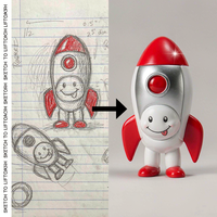 Figurines de fusées en plastique personnalisées, personnages spatiaux, boîte mystère, jouets de créateurs, fabricant OEM