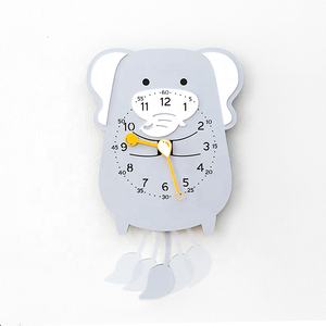 Horloges murales de conception <span class=keywords><strong>originale</strong></span> Mandelda, décoration intérieure, horloges pendulaires en forme d'animaux, MDF, <span class=keywords><strong>horloge</strong></span> <span class=keywords><strong>murale</strong></span> moderne, horloges DIY bon marché à vendre - Product Image 2