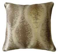 Housse de coussin en polyester jacquard métallique double face, motif abstrait moderne et coloré, vente en gros d'usine, personnalisable