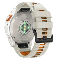 Zweifarbiges Silikon-Gel-Armband mit Dornschließe Kompatibel mit Garmin Fenix 7 / Fenix 7 Pro / Fenix 7X Epix Gen 2