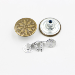 Op Maat Gemaakte Ijzeren Metalen Jeans Buttons <span class=keywords><strong>Character</strong></span> Design Messing Zink Shank Plating Techniek Vervangende Pin Sets Kledingstukken - Product Image 6