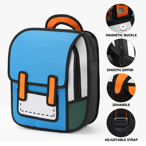 <span class=keywords><strong>Zaino</strong></span> prescolare impermeabile di alta qualità con cerniera, morbido, a tema cartoni animati, per bambini, ragazzi, ragazze, <span class=keywords><strong>asilo</strong></span> nido. - Product Image 4