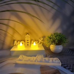 M53341 <span class=keywords><strong>Allemand</strong></span> <span class=keywords><strong>Bonjour</strong></span> Bateau Ancre Phare Décoration Gypse Moule Silicone - Product Image 3