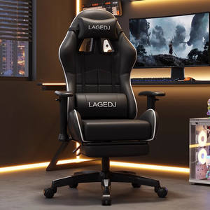 Chaise ergonomique moderne pour la maison et le bureau pour les jeux et la diffusion en direct E-Sports Chaise <span class=keywords><strong>de</strong></span> dortoir réglable confortable et longue assise - Product Image 2