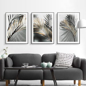 Colecciones de arte moderno para Resorts, <span class=keywords><strong>pintado</strong></span> a mano, árbol amarillo, montaña dorada, paisaje moderno, lienzo, arte de pared, pinturas abstractas - Product Image 4