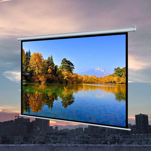 Pantalla de Proyección Eléctrica Motorizada de 60" con Control Remoto Desplegable 4:3 4K HD Retráctil para Cine en Casa - Product Image 5
