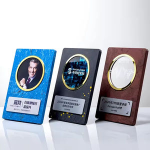 Vente en gros <span class=keywords><strong>de</strong></span> certificat d'entreprise Plaque métallique en verre <span class=keywords><strong>de</strong></span> cristal Prix en métal <span class=keywords><strong>de</strong></span> <span class=keywords><strong>pierre</strong></span> Trophée en cristal imprimé UV - Product Image 1