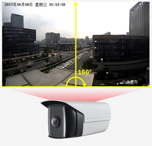 HiK Brand DS-2CD2T45G0P-I Bullet 4MP กล้อง IP POE 180องศามุมกว้างพิเศษ1.68มม. การแก้ไขความผิดเพี้ยนของเลนส์120db <span class=keywords><strong>True</strong></span> WDR - Product Image 2