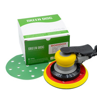 Disque abrasif BODIDOX de 6 pouces, dureté moyenne, papier abrasif pour voiture, OEM 150 mm 80 #   Oxyde d'aluminium vert fabriqué en Chine